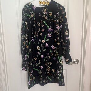 H&M size 12 Midi long sleeve floral dress